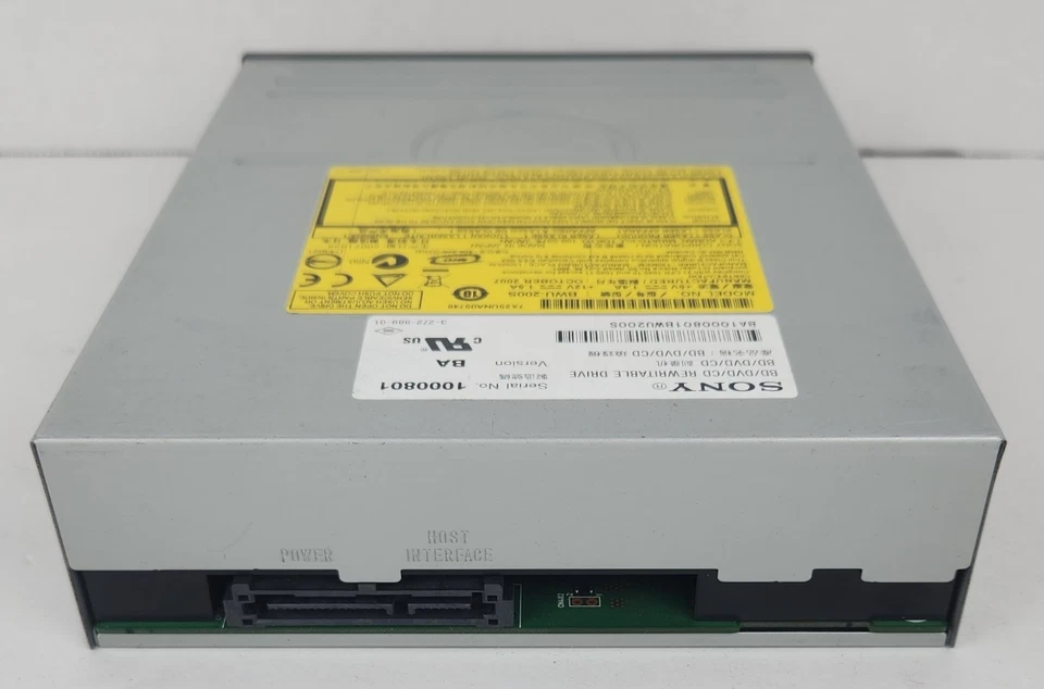 Unidad de disco grabable Sony BWU-200S BD/DVD/CD Bluray para PC bahía única - Funciona Foto 4 de 4