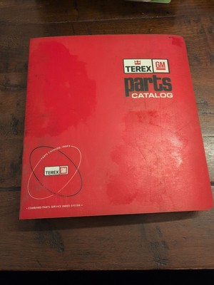 TEREX TS-24B Scraper Tractor Parts manual book list catalog pan bowl list motor