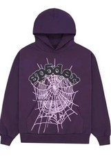 sp5der Purple Mens Hoodie L