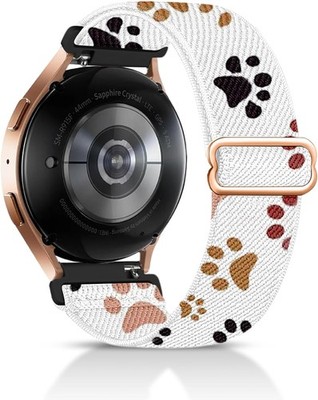 Nylon Armband Elastisch 20mm Kompatibel mit Samsung Galaxy Watch 4-7 Active 2