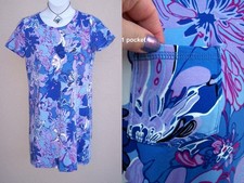 T by Talbots Active French Terry Dress or Tunic size M periwinkle blue lavender