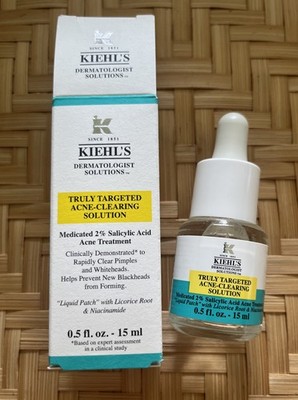 KIEHL s Truly Targeted Acne-Clearing Solution Full Size 15 ml/0.5 fl.oz.
