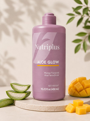 FARMASI NUTRIPLUS ALOE GLOW MANGO DRINK SUPPLEMENT 15.22oz 450ml GENUINE!!!