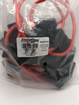 Install Bay MAXIFH-10 8 Gauge Waterproof Maxi Fuse Holder 10-Pack Open Bag
