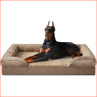 Hundebett OrthopäDisch XXL Waschbar Wabenstruktur Abnehmbar Braun FüR Hunde