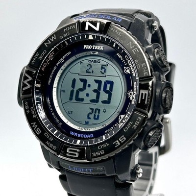 Casio Protrek PRW 3510Y Solar Wristwatch Mens 46mm 20bar wrist 21cm Black