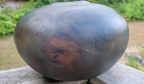 Tony Evans (1942-2009) MCM Raku Pottery Centerpiece Bowl Signed & Number 316 - Picture 2 of 15