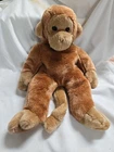 Vintage 1998 Ty Beanie Buddies 13” Bongo the Monkey Brown Plush Soft Large Buddy
