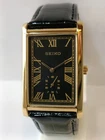 VINTAGE SEIKO QUARTZ BLACK DIAL JAPAN MEN'S WORKING DRESS WATCH