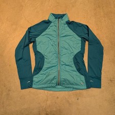 REI Green/Teal Full Zip Women's XS Polyester Fill Jacket Long Sleeve