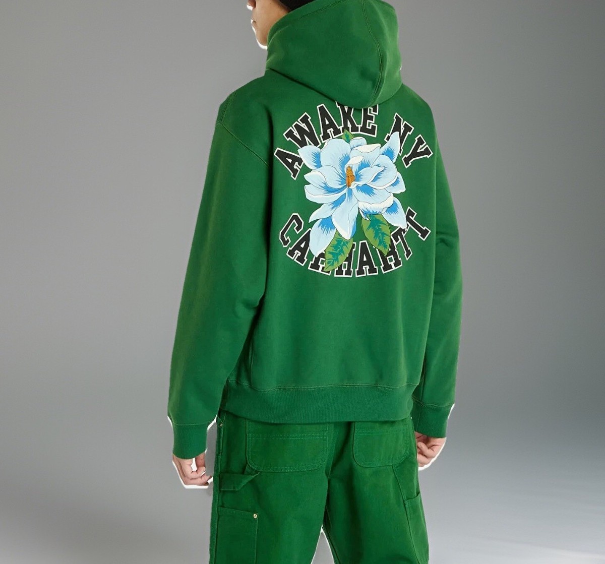 AWAKE NY X CARHARTT WIP HOODED SWEATSHIRT I031350 Awake Dark Green S