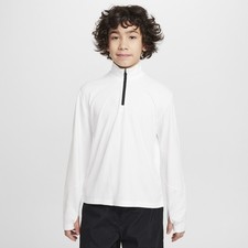 Nike Boys Dri-Fit UV Long Sleeve Swim Shirt White Size Small