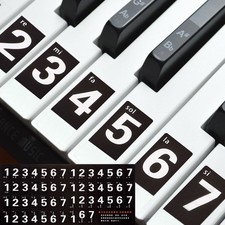 Piano Keyboard Stickers 88/61/54 Keys Numbere...