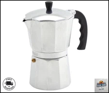 Heavy Duty Stove Top Percolator Coffee Pot Maker Aluminum Steel 3 Cup