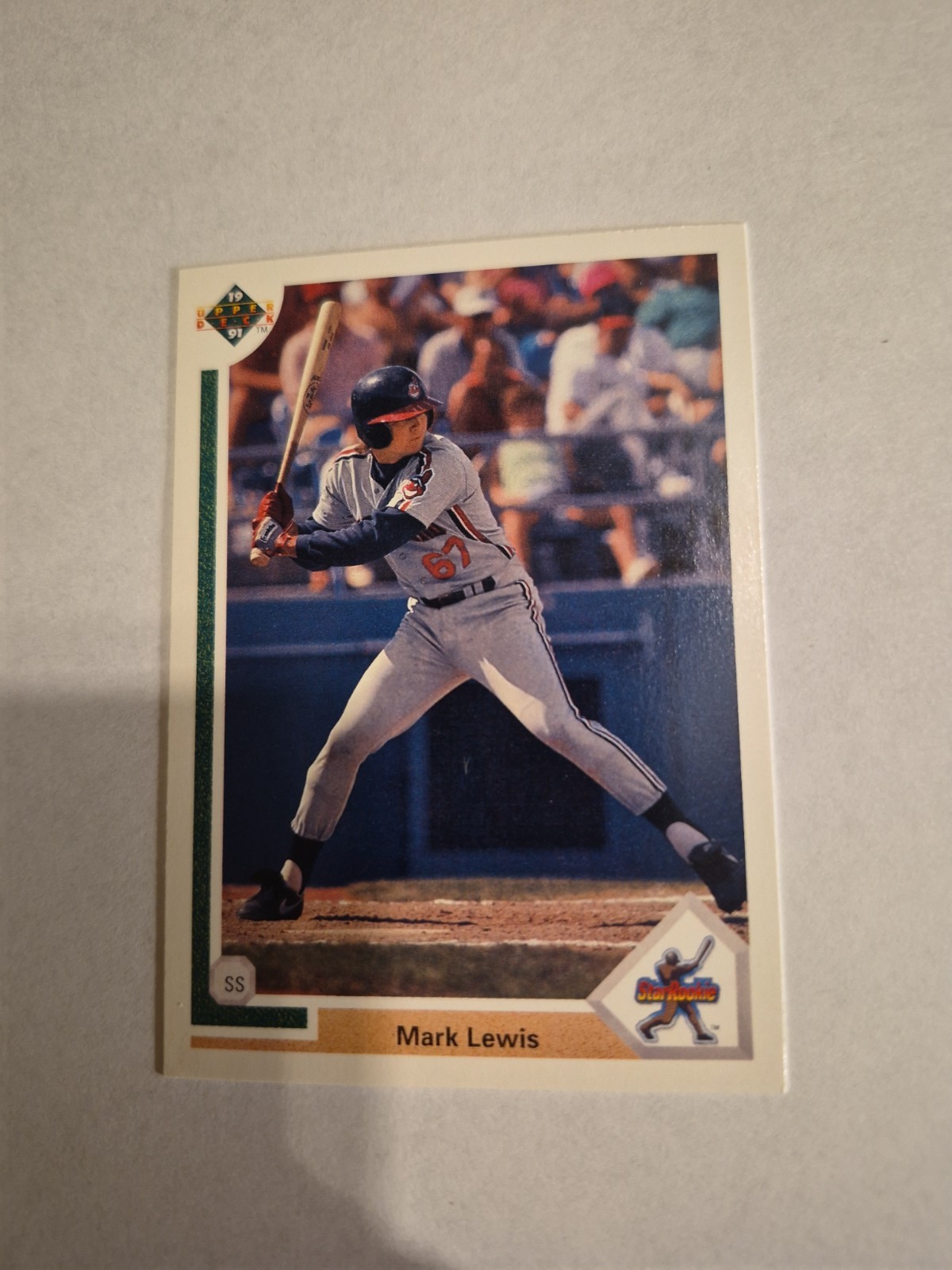 MARK LEWIS 1991 UPPER DECK STAR ROOKIE #17 FREE SHIPPING