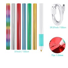 1.5mm Tip USB Hot Foil Pen Heat Active Pen With Foil Rolls DIY Scrapbooking Card