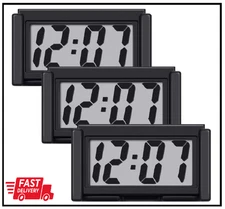 3 Pcs Mini Digital Clock Small Magnetic Digital Clock Stick on Battery Operated