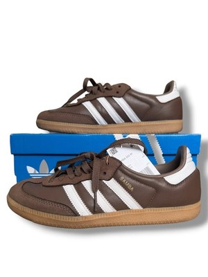 adidas Originals Samba OG W Earth Strata White Gold Metallic Gum Women IE6522