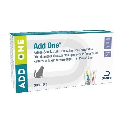 Add One Katzen Snack 30x10g Leber von Dechra   zum Einmischen von Porus One
