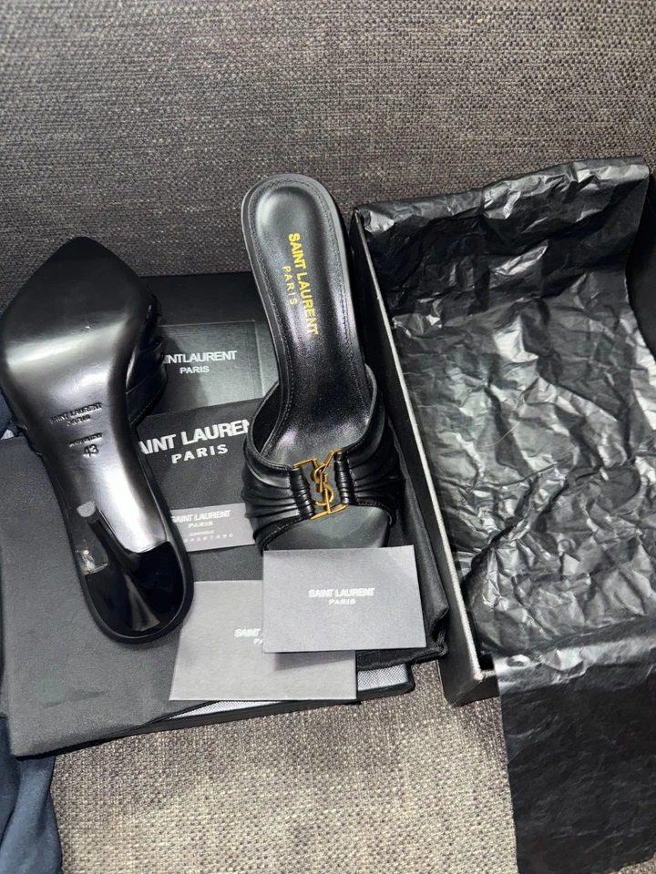 Saint Laurent Black Babylone heel YSL 12us women - Image 2 of 3