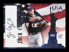 2006-07 USA Baseball Box Set #A-6 Zack Cozart /595 AUTO Signatures Black