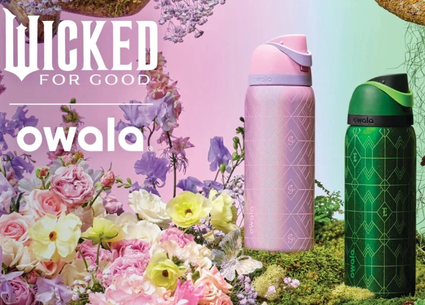 Freesip 32oz Wicked Movie Glinda & Elphaba Bottle Owala Cup Couple Gifts New - Image 2 of 4