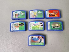 Lot of 7 Leap Frog Leapster Leap Pad Cartridges Learning Games Spongebob, Dora