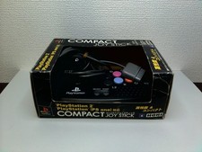 PS1 PS2 Compacto Joy Stick Arcade Stick HORI HPS-128 Transparente Negro En Caja Japón