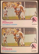 1973 TOPPS #151 LOS ANGELES DODGERS WES PARKER W/ LUZINSKI LACY [2] NM/MT 05729