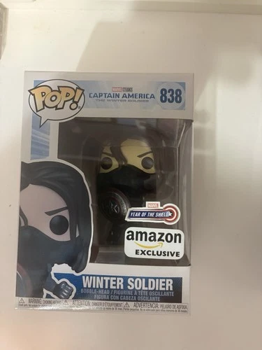 Funko Marvel Winter Soldier Amazon Exclusive Bobblehead Vinyl #838 MINT
