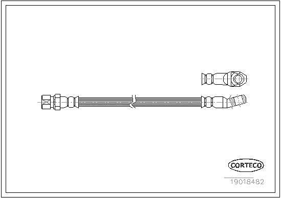 Corteco Bremsschlauch Vorne Und Hinten U.A. FüR Fiat, Seat-image