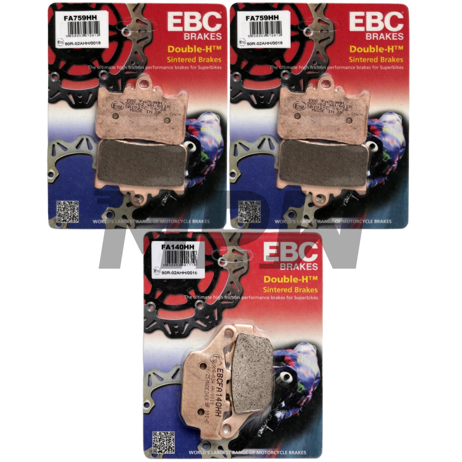 Honda CB 500 F 2021-2023 EBC FA759HH / FA140HH Sintered Brake Pads Front&Rear