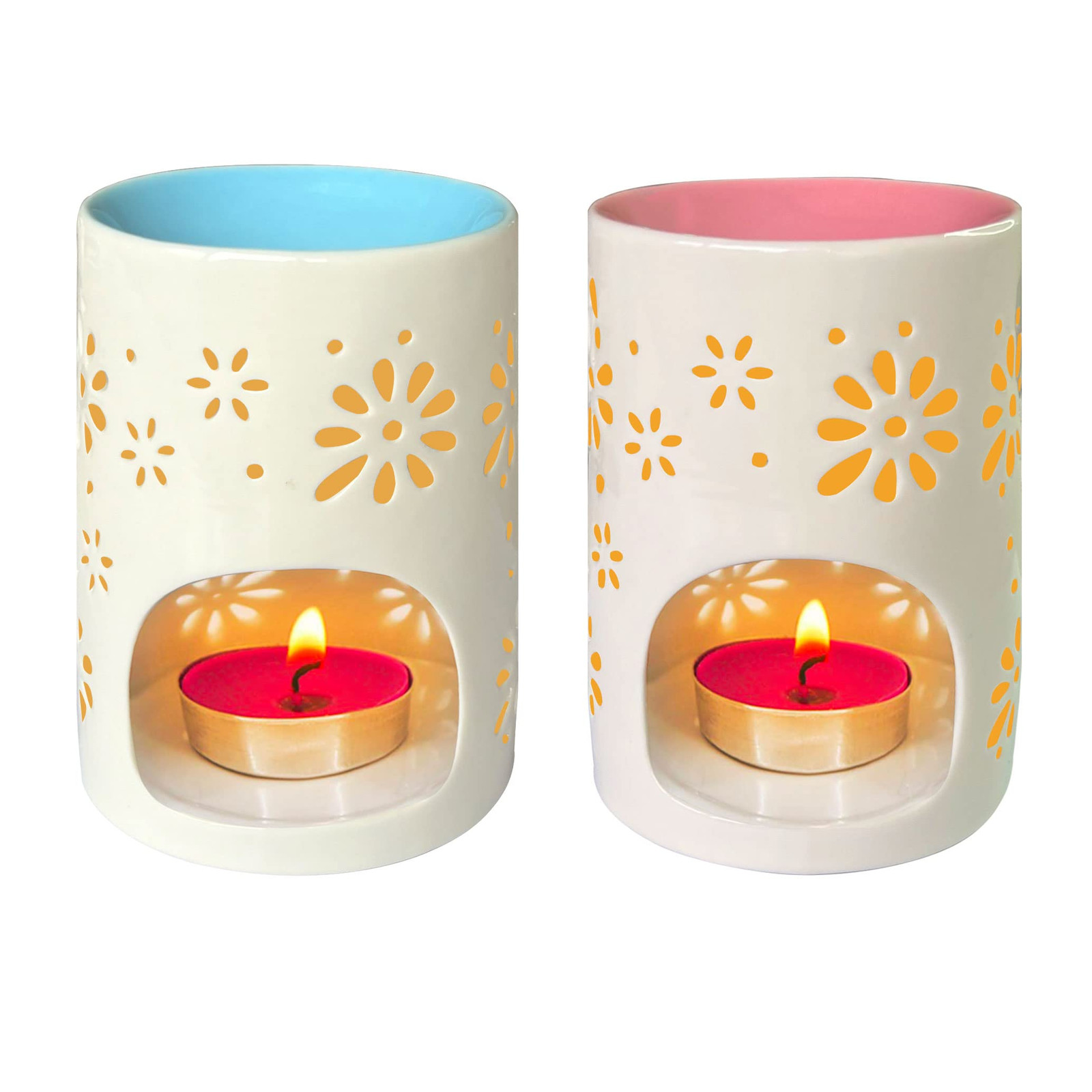 Ceramic Tealight Candle Wax Warmer and Oil Burner Holder  -image