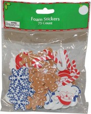 28594 - Holiday Style Foam Stickers 75 - R-8 