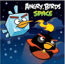 Angry Birds Space Dessert Beverage Napkins Birthday Party supplies 16 Per Pkg