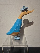 Dcuk Duck Wooden Scot Theme Painted 23cm Tall (F5)