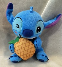 Disney Stitch Holding Pineapple Plush 6  Stuffed Animal Just Play Lilo  Stitch