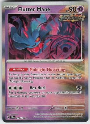 Holo Flutter Mane 078/162 Rare Temporal Forces Near Mint