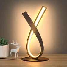 Modern Table Lamp, Stepless Dimmable LED Spiral Lamp for Living Room, Contemp...