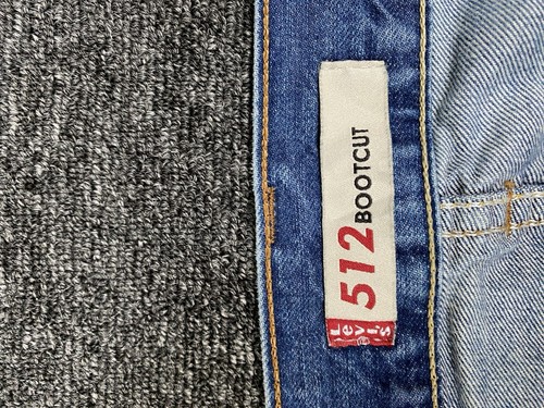 Levis 512 Bootcut Denim Men's Jeans Size 34x34 - Picture 4 of 17