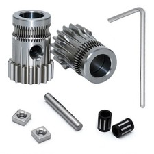 Hardened Steel Dual-Gear 3D Printer Extruder Drive Kit For Mk2/Mk2.5/Mk3/Ender3