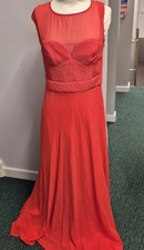 Karen Millen Orange Maxi Dress Size 10 CHARITY SALE