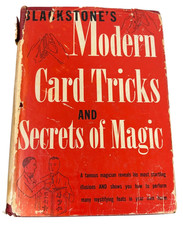 Blackstone's Modern Card Tricks and Secrets of Magic Vintage 1941 Illusions Book