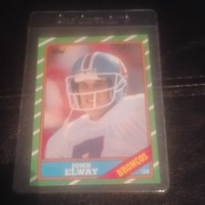 Topps 1986 John Elway Denver Broncos #112 NFL Original Vintage Football Card