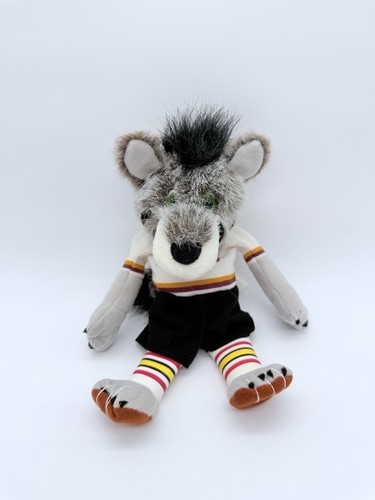 Vintage Chicago Wolves Mascot Skates Plush 10”