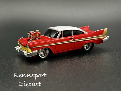 M2 Machines Ground Pounders 1958 Plymouth Fury Red 1/64 Die Cast