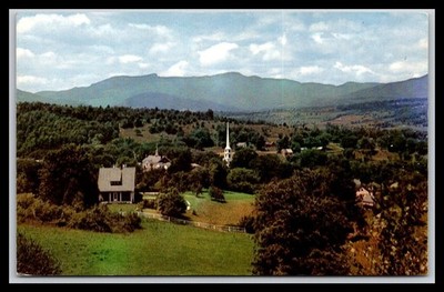 MT MANSFIELD WITH STO WE INT HE FOREGROUND VERMONT - Old Postcard G8
