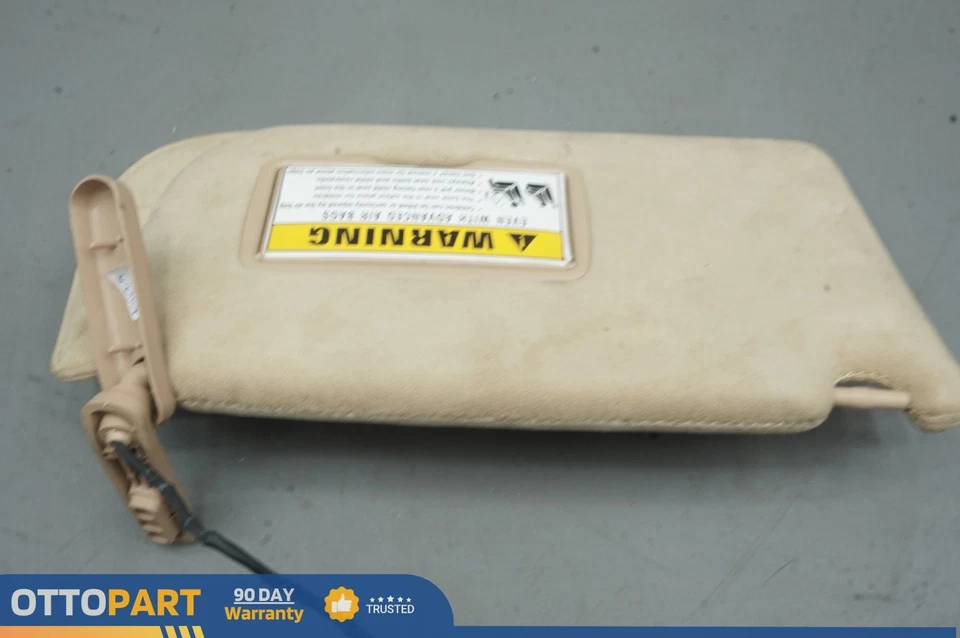 Maserati Quattroporte S 2003-2019 lado derecho pasajero parasol gamuza OEM Foto 3 de 4