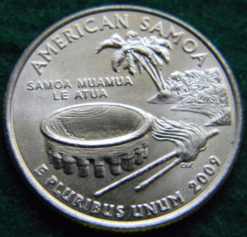 2009-D AMERICAN SAMOA U.S. TERRITORY QUARTER 2009D UNCIRCULATED UNC #A130