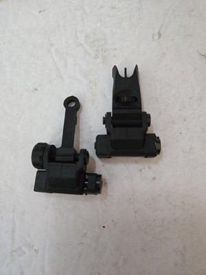 Matrix airsoft Polymer Flip Up Back Up Sights For Aeg Gas Blow Back 